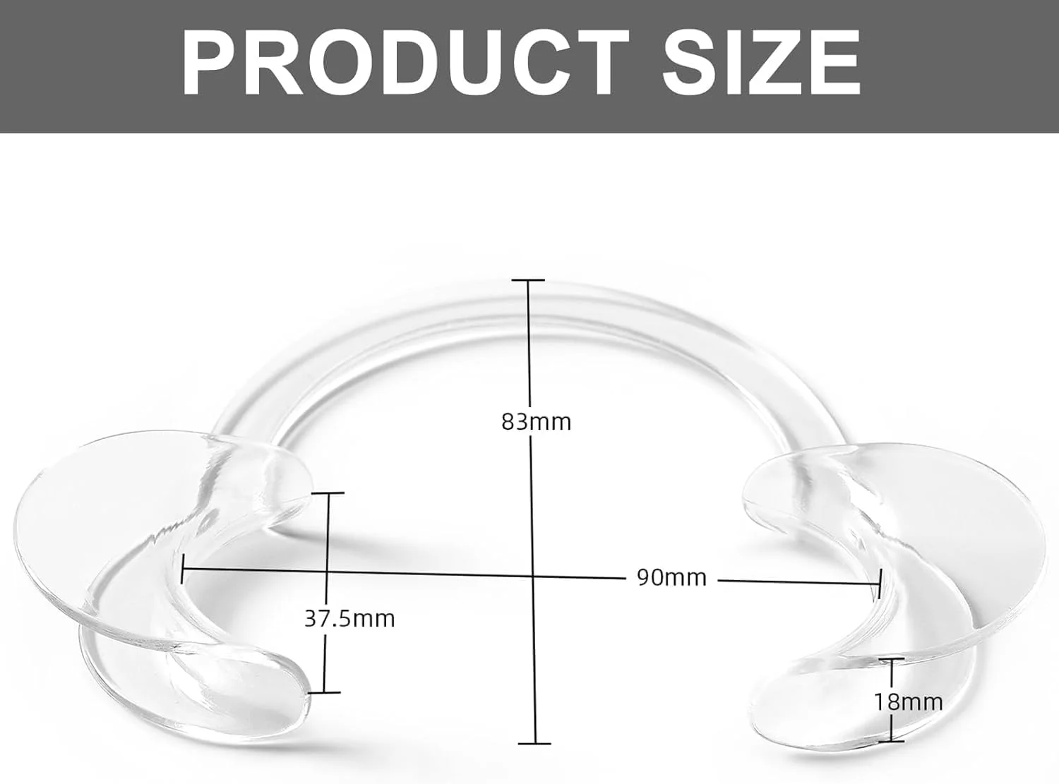 نگهدارنده دهان دندان - بسته 4 عددی - رترکتور گونه C شکل برای بزرگسالان و کودکان - ابزار دندانپزشکی برای سفید کردن دندان، بازی دهان باز و اقدامات دندانپزشکی