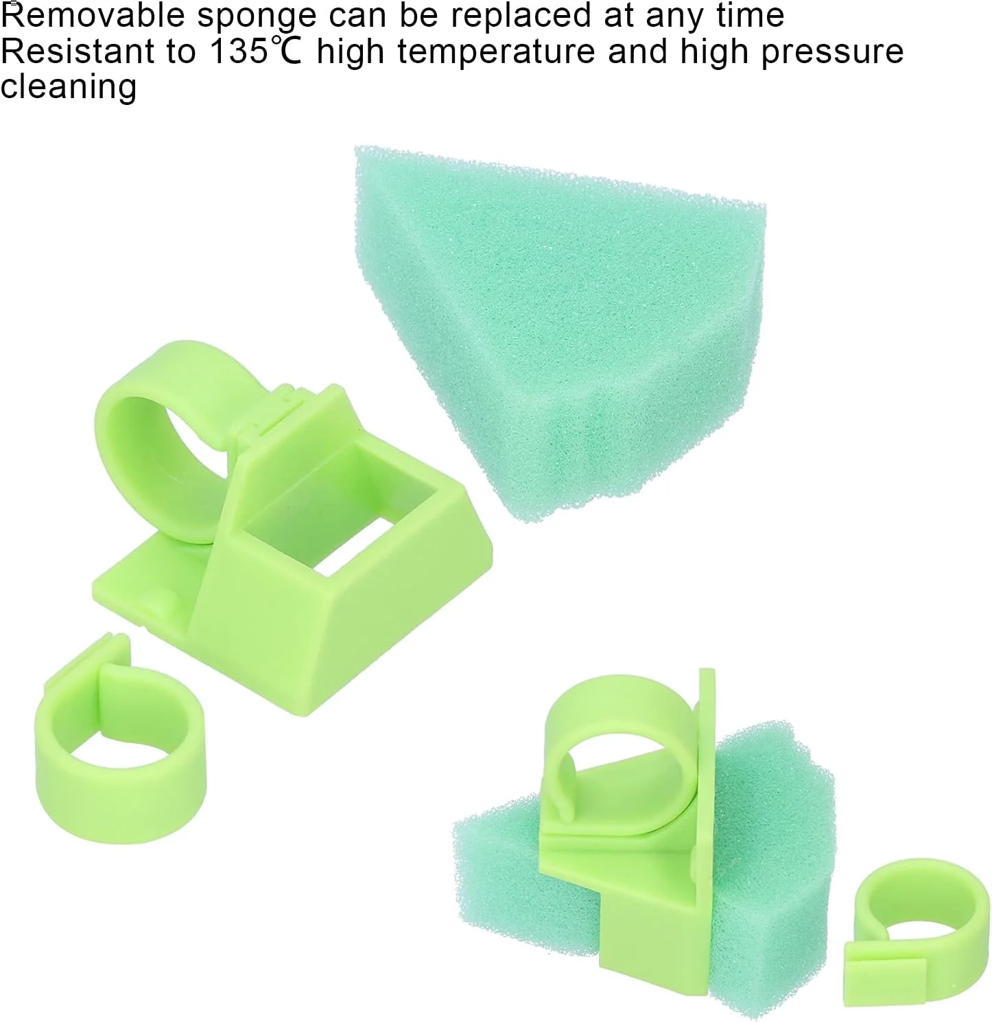 خط کش اندو دندانپزشکی، حلقه های انگشتی اسفنجی، ابزار خط کش استاندارد تمیز کننده فایل اندو، ابزار خط کش اندازه گیری اندو دندانپزشکی