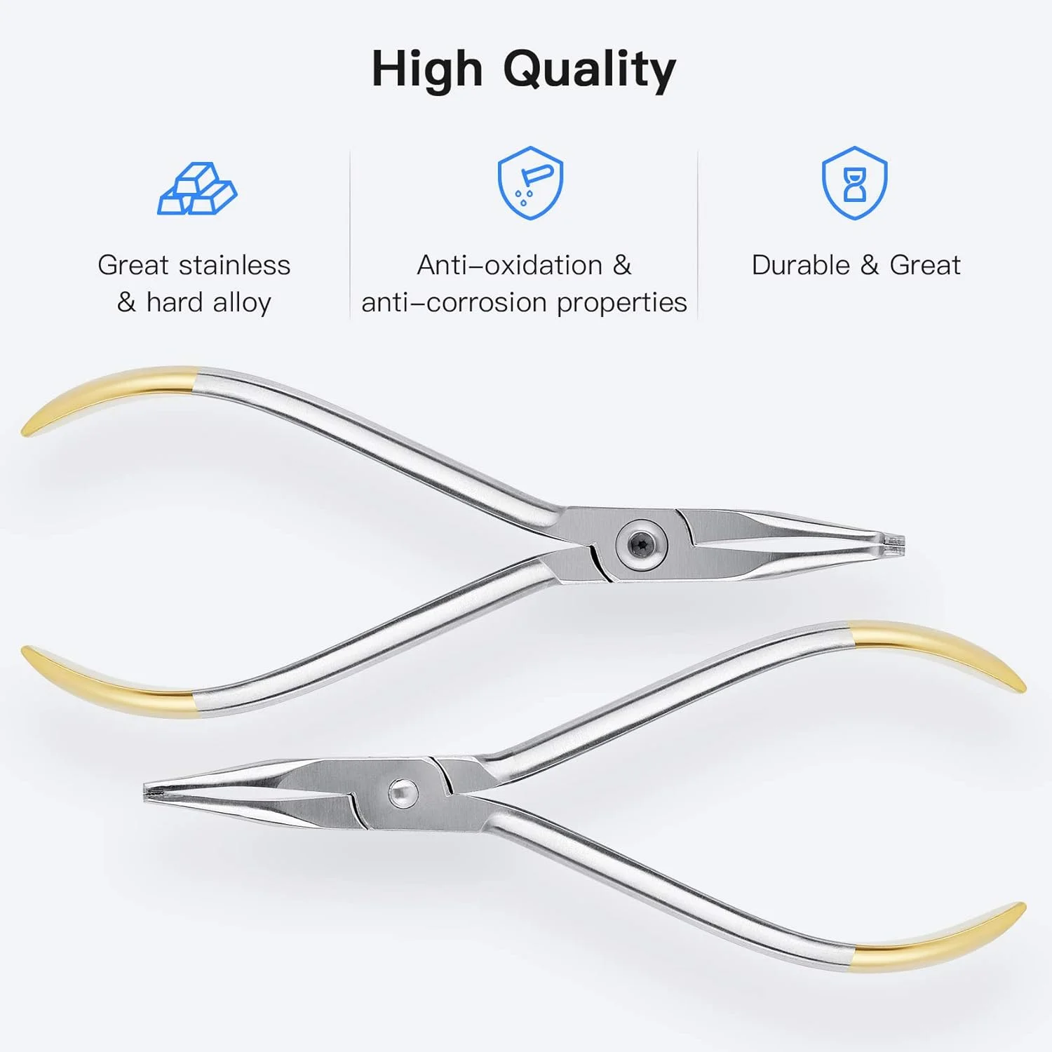 انبر هاوز مستقیم دندانپزشکی، ابزار ارتودنسی با نوک مشبک