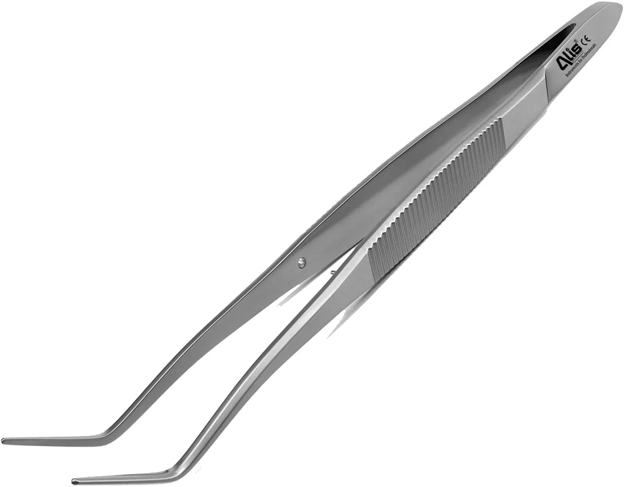 موچین دندانپزشکی ALIS، ابزار دندانپزشکی موچین برای مراقبت از دهان، موچین بهداشت دندان از جنس استیل ضد زنگ، بسته مراقبت شخصی دهان 1 عددی (موچین دندانپزشکی)