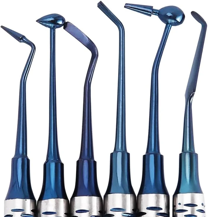 ست ابزار پر کردن رزین دندانپزشکی دو سر، مجموعه ابزار ترمیم دندان کامپوزیت، 6 عددی