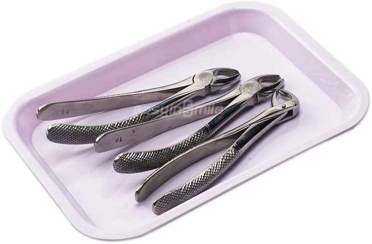 سینی ابزار دندانپزشکی DENTIMICA سایز F مینی، قابل اتوکلاو، سینی پلاستیکی سایز F (بنفش)