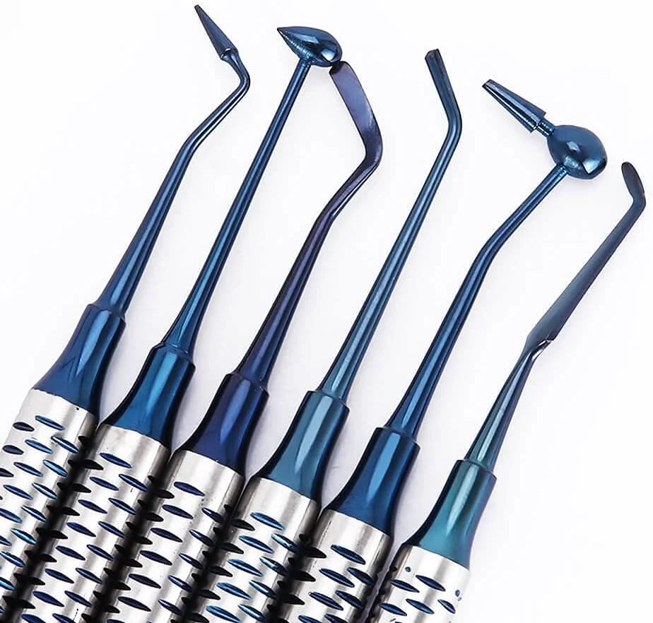 ست ابزار کامپوزیت دندانپزشکی اِتلوکس 6 عددی (آبی)