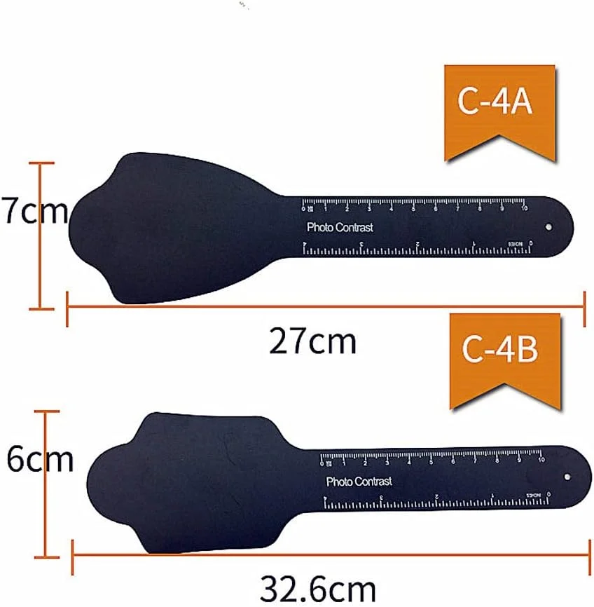 برد کنتراست تصویربرداری دندانپزشکی Etelux، پس زمینه سیاه دندان، ابزار آزمایشگاهی اتوکلاو شونده، 6 سایز (C-4B)، یک عدد