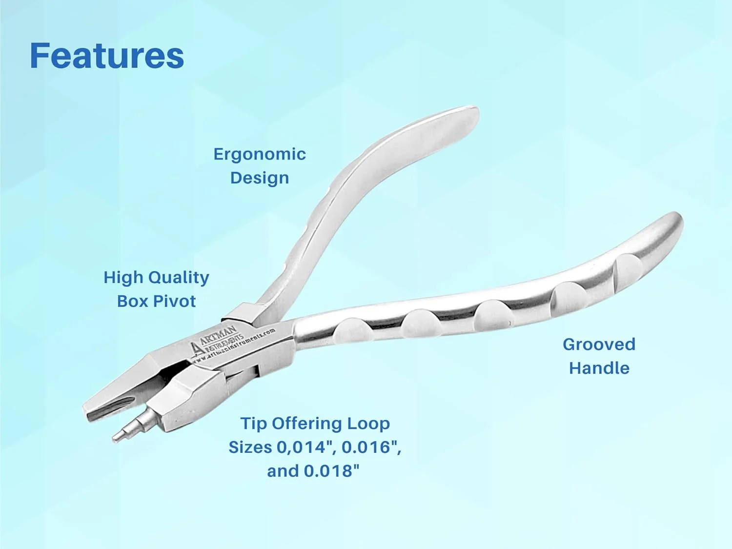 انبر شکل دهی حلقه امگا تویید ارتودنسی دندان برند آرتمن انبر شکل دهی حلقه امگا تویید ارتودنسی دندان برند آرتمن