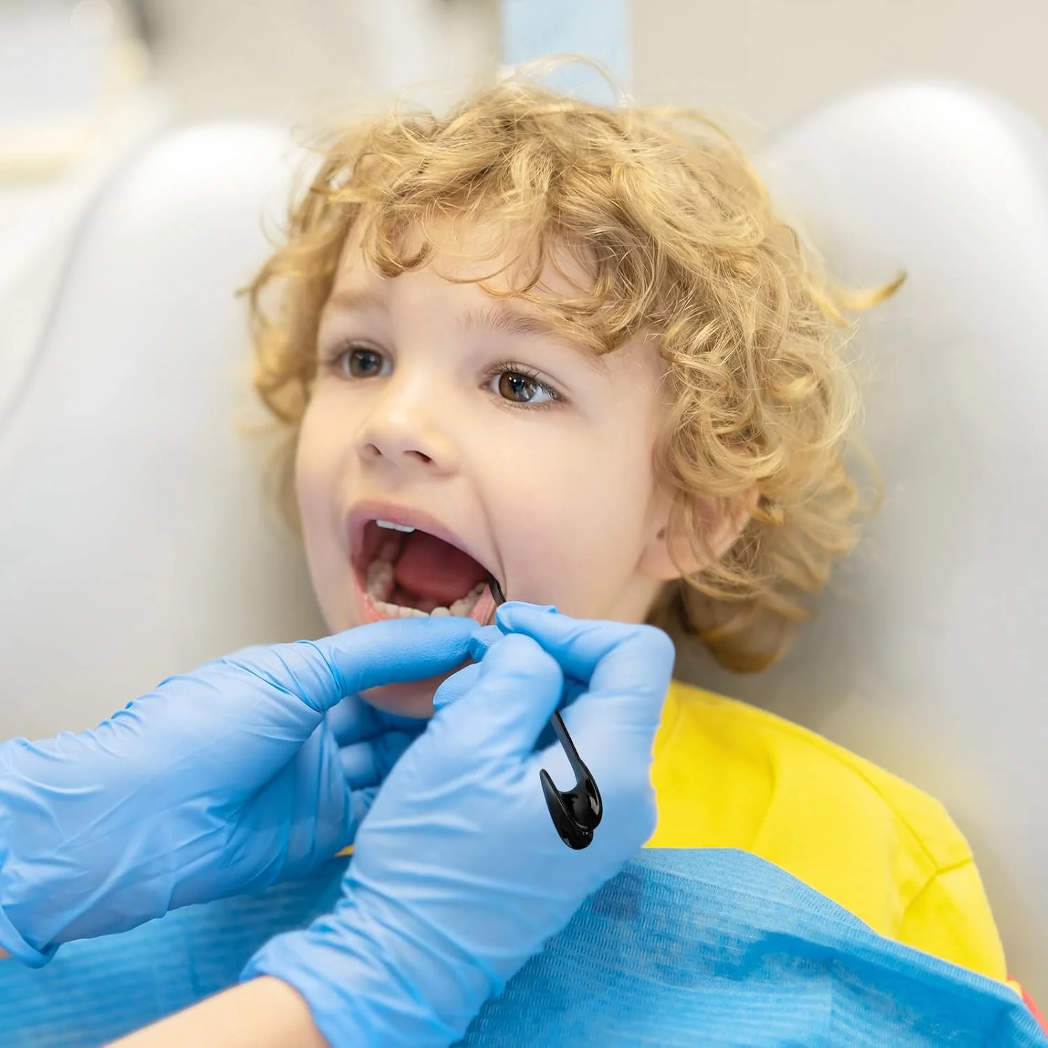 هیلایفتی ابزار باز کننده دهان دو سر دندانپزشکی ارتودنسی مدل T شکل، 8 عدد (مشکی)