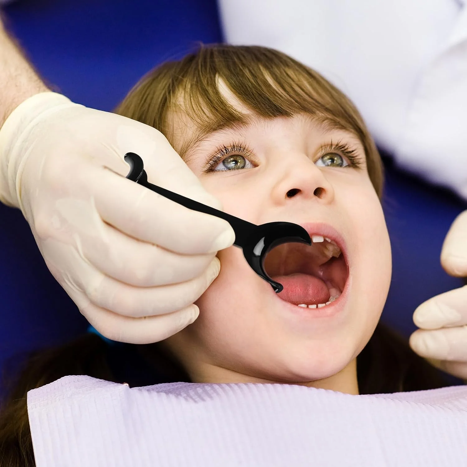 هیلایفتی ابزار باز کننده دهان دو سر دندانپزشکی ارتودنسی مدل T شکل، 8 عدد (مشکی)