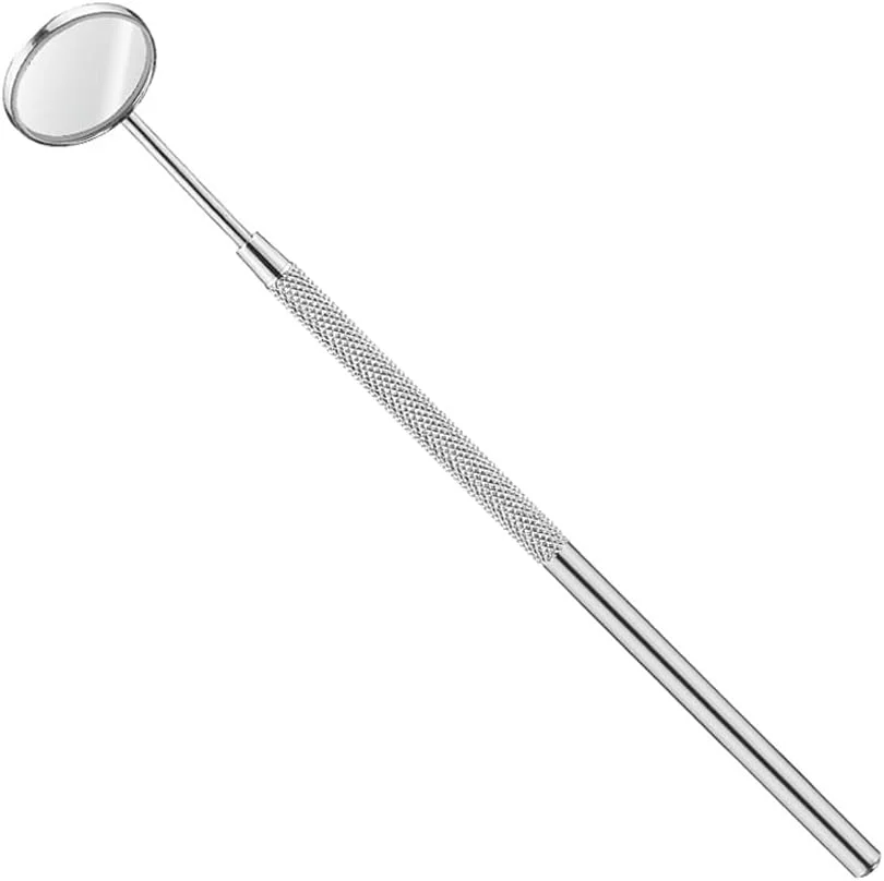 دو عدد آینه دندانپزشکی استیل ضد زنگ، آینه دندانپزشکی حرفه ای جراحی، آینه دهانی، ابزار بررسی مراقبت از دهان و اکستنشن مژه