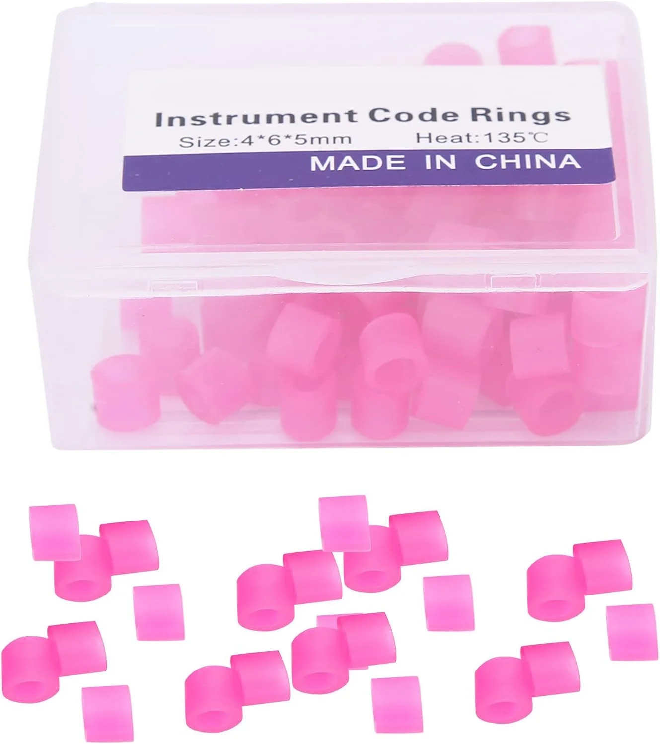 حلقه های کد رنگی ابزار دندانپزشکی 100 عددی، حلقه های کد رنگی غیر سمی سیلیکونی دندانپزشکی، لوازم جانبی حلقه های کد رنگی ابزار دندانپزشکی 100 عددی، حلقه های کد رنگی غیر سمی سیلیکونی دندانپزشکی، لوازم جانبی