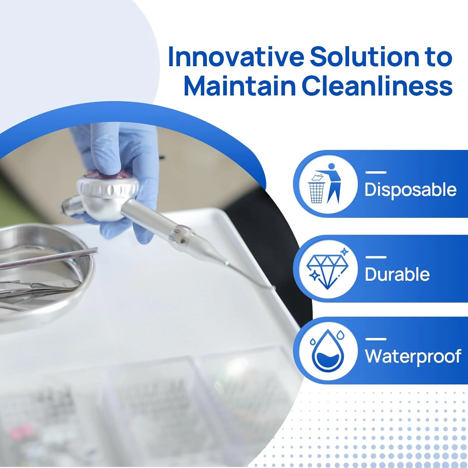 پیشبند یکبار مصرف دندانپزشکی JMU، بسته 125 عددی 24070290 پیشبند یکبار مصرف دندانپزشکی JMU، بسته 125 عددی 24070290