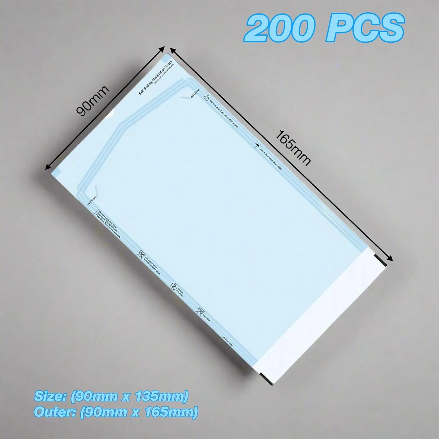 تجهیزات پزشکی کینگ ماریوت 200 عددی | پاکت های خود چسب استریلیزاسیون | کاغذ درجه یک و فیلم اتوکلاو | سازگار با بخار و اتیلن اکسید | ایده آل برای استفاده در دندانپزشکی و آزمایشگاه (کوچک (90x165mm)) تجهیزات پزشکی کینگ ماریوت 200 عددی | پاکت های خود چسب استریلیزاسیون | کاغذ درجه یک و فیلم اتوکلاو | سازگار با بخار و اتیلن اکسید | ایده آل برای استفاده در دندانپزشکی و آزمایشگاه (کوچک (90x165mm))