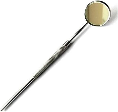 آینه دندانپزشکی استیل MedTool شماره 5 با دسته 6.5 اینچی، ابزار دندانپزشک برای بازرسی و تمیز کردن دندان آینه دندانپزشکی استیل MedTool شماره 5 با دسته 6.5 اینچی، ابزار دندانپزشک برای بازرسی و تمیز کردن دندان