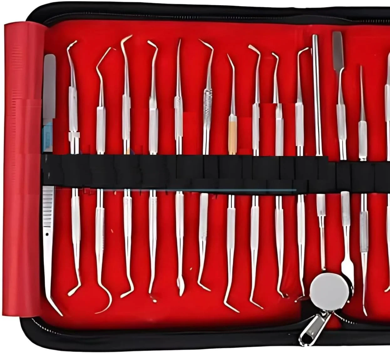 ست ابزار ترمیمی دندانپزشکی پریمیوم، ۲۳ تکه، پرداخت مات