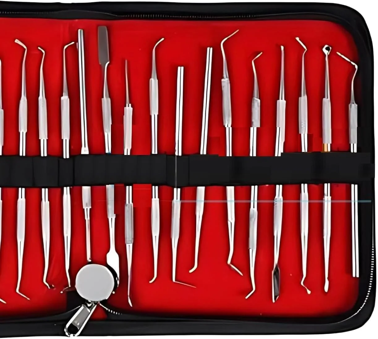 ست ابزار ترمیمی دندانپزشکی پریمیوم، ۲۳ تکه، پرداخت مات