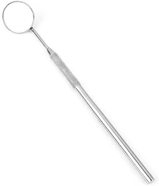 آینه دندانپزشکی استیل ضد زنگ حرفه ای برای اکستنشن مژه، بهداشت دهان و دندان، آینه دهانی ابزار بلند زیبایی، کنترل دهان