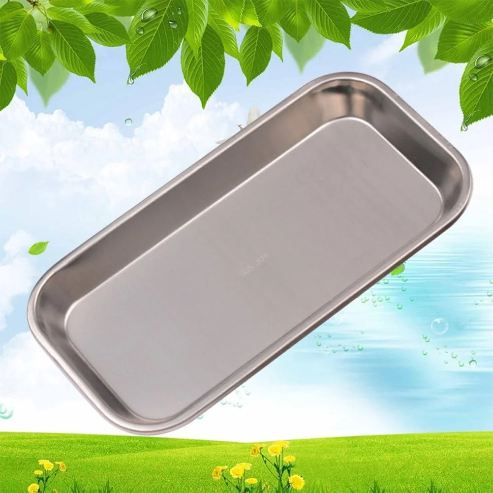 سینی ابزار تخت آزمایشگاهی دندانپزشکی پزشکی حرفه ای استیل 304