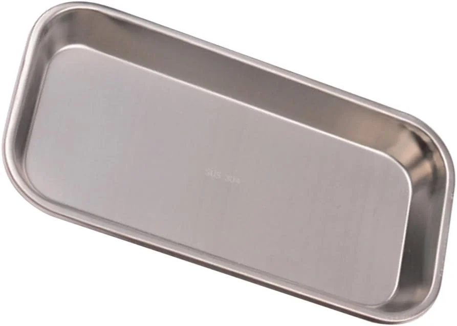 سینی ابزار تخت آزمایشگاهی دندانپزشکی پزشکی حرفه ای استیل 304