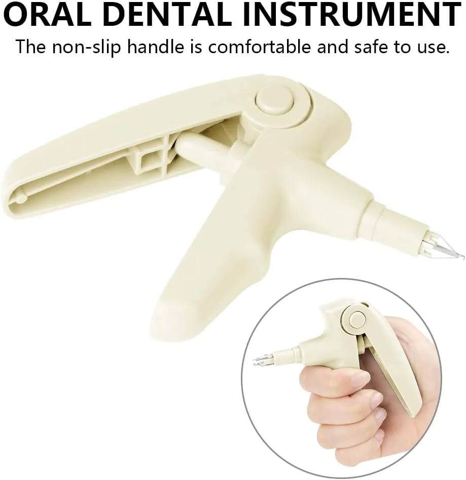 ابزار تفنگ لیگاتور ارتودنسی OFFCUP، تفنگ لیگاتور دندانپزشکی با 40 عدد حلقه لیگاتور ارتودنسی چند رنگ، کیت های ابزار دندانپزشکی لیگاتور (سفید) ابزار تفنگ لیگاتور ارتودنسی OFFCUP، تفنگ لیگاتور دندانپزشکی با 40 عدد حلقه لیگاتور ارتودنسی چند رنگ، کیت های ابزار دندانپزشکی لیگاتور (سفید)