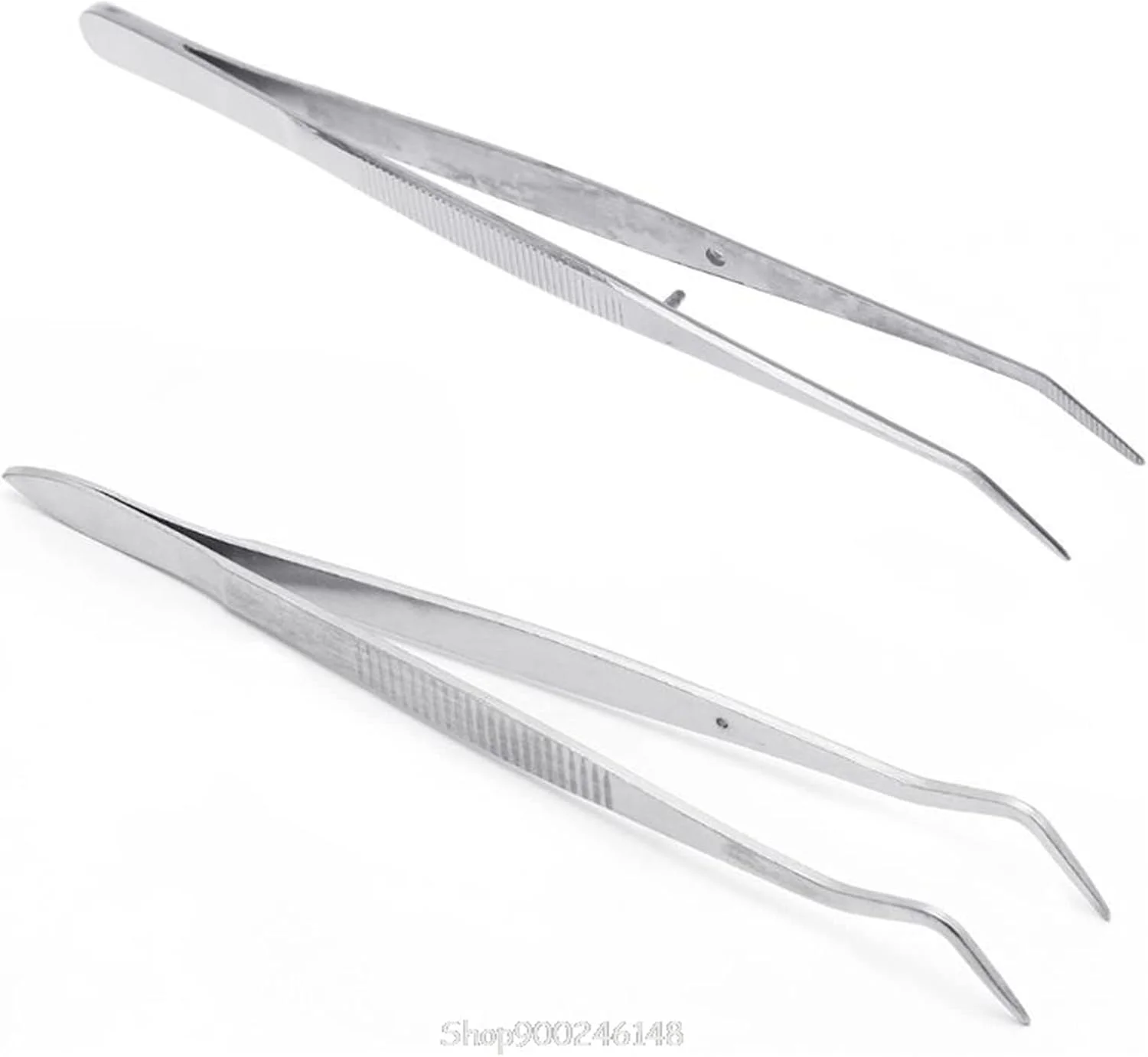 موچین استیل دندانه‌دار خمیده ابزار دندانپزشکی