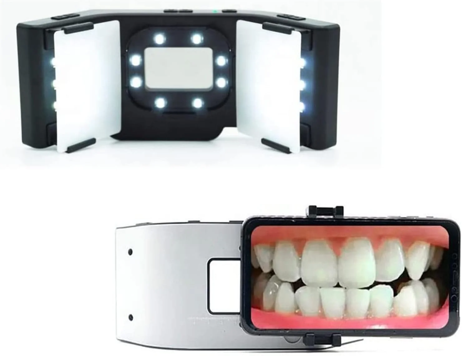 نور عکاسی دندانپزشکی موبایل SOLUK، نگهدارنده موبایل LED عکاسی دندانپزشکی 6500K، نور LED دهانی دندانپزشکی برای عکاسی موبایل و نور پرکننده نور عکاسی دندانپزشکی موبایل SOLUK، نگهدارنده موبایل LED عکاسی دندانپزشکی 6500K، نور LED دهانی دندانپزشکی برای عکاسی موبایل و نور پرکننده