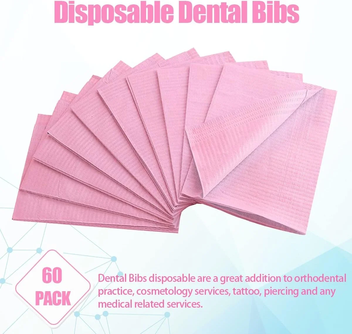 پیشبند یکبار مصرف بیمار دندانپزشکی Ceonam، 60 عددی، 3 لایه ضد آب، دستمال کاغذی برای کلینیک دندانپزشکی، سالن و ... پیشبند یکبار مصرف بیمار دندانپزشکی Ceonam، 60 عددی، 3 لایه ضد آب، دستمال کاغذی برای کلینیک دندانپزشکی، سالن و ...