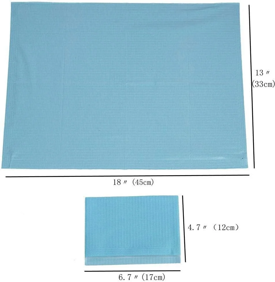 پیشبند دندانپزشکی یکبار مصرف، آبی، بسته 50 عددی (آبی)