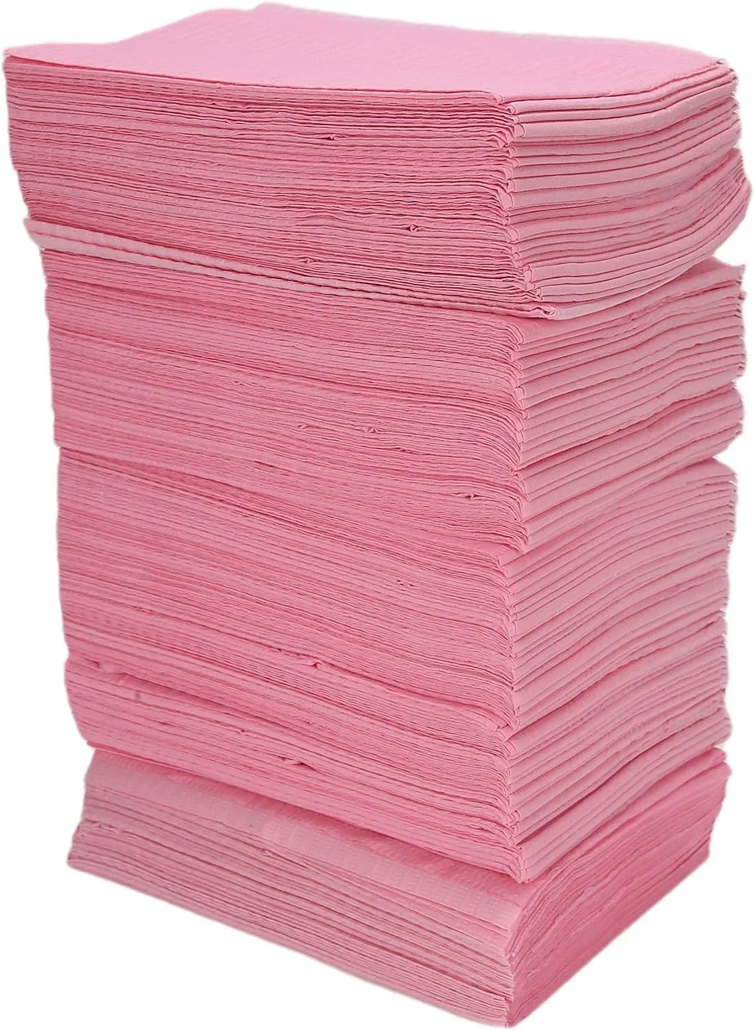 125 عدد زیرانداز رومیزی هنری، زیراندازهای کاغذی یکبار مصرف ضد آب صورتی رنگ، پیش بند دندانپزشکی برای مانیکور، سالن طراحی ناخن، لوازم نظافت، 45 × 33 سانتی متر