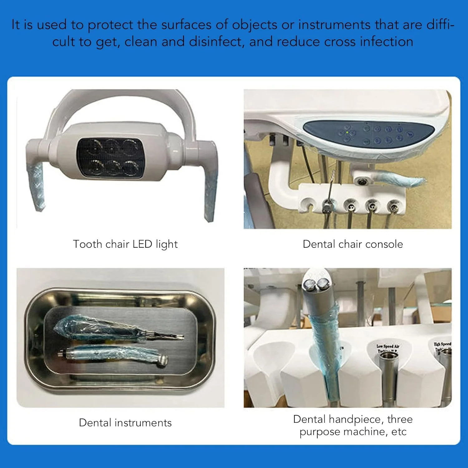 فیلم محافظ مانع، رول نوار فیلم مانع تاتو 1200 برگی، فیلم محافظ یکبار مصرف دندانپزشکی PE با ابعاد 4x6 با نوار مانع سوراخ دار با جعبه پخش کننده برای تجهیزات دندانپزشکی، تاتو و...