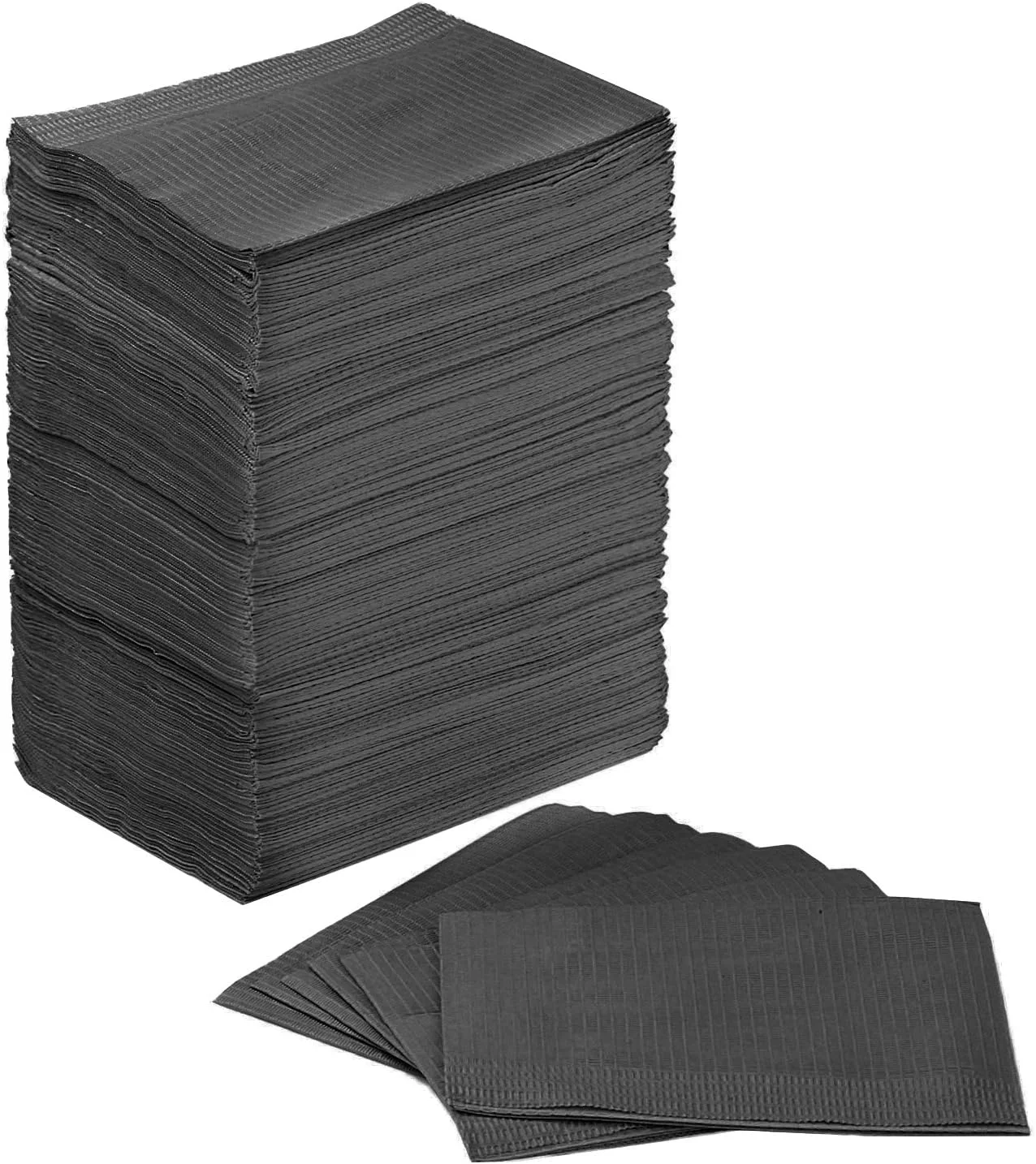 پیشبند دندانپزشکی مشکی JMU (۱۲۵ عدد)، پیشبند یکبار مصرف دندانپزشکی ۳ لایه، روکش میز تاتو ۱۳ در ۱۸ اینچ