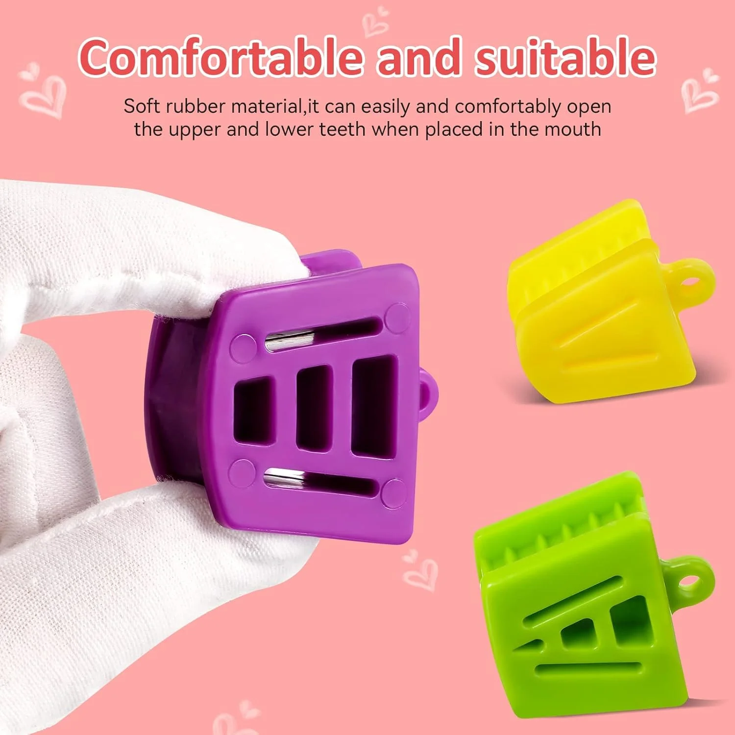 نگهدارنده دهان سیلیکونی دندانپزشکی MAKINGTEC، سایزهای مختلف، باز کننده دهان برای کودکان و بزرگسالان، مناسب برای جلوگیری از فشردن دندان، بزرگ، متوسط و کوچک (18 عدد)