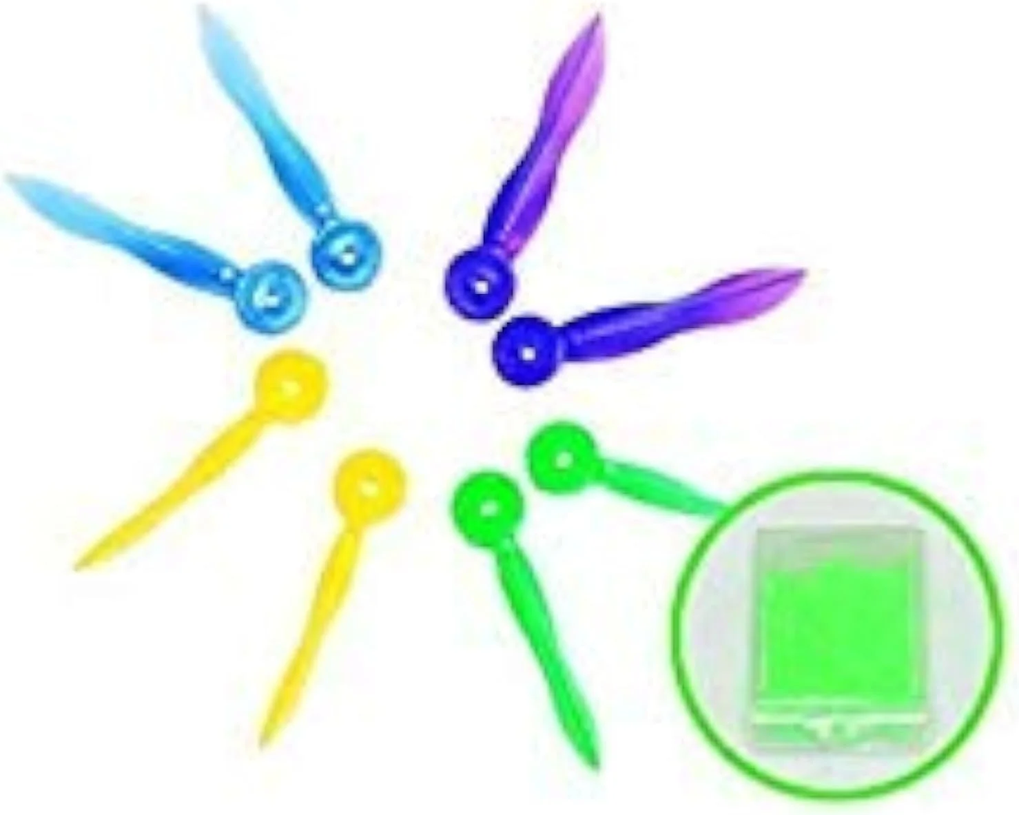 SDent® USA FDA & TUV CE 400 عدد گوه های پلاستیکی دندانپزشکی گرد با سوراخ برای درمان اندودانتیکس