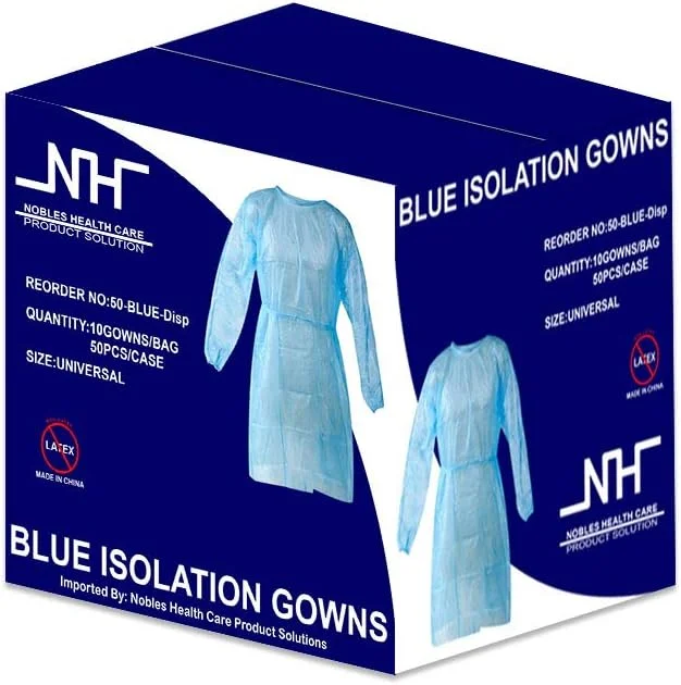 گان ایزوله یکبار مصرف سایز: یونیورسال تعداد: 50 عدد در هر بسته