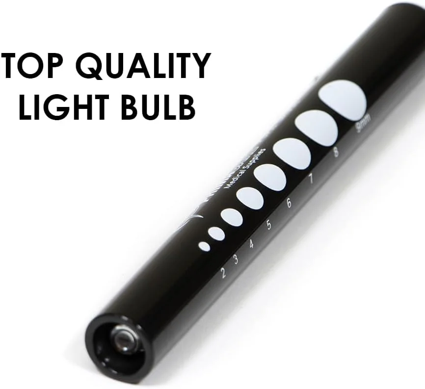 چراغ قوه قلمی معاینه پزشکی یکبار مصرف پریمایر، رنگی، قطر 1.2 اینچ در طول 5 اینچ (بسته شش عددی) - شامل باتری