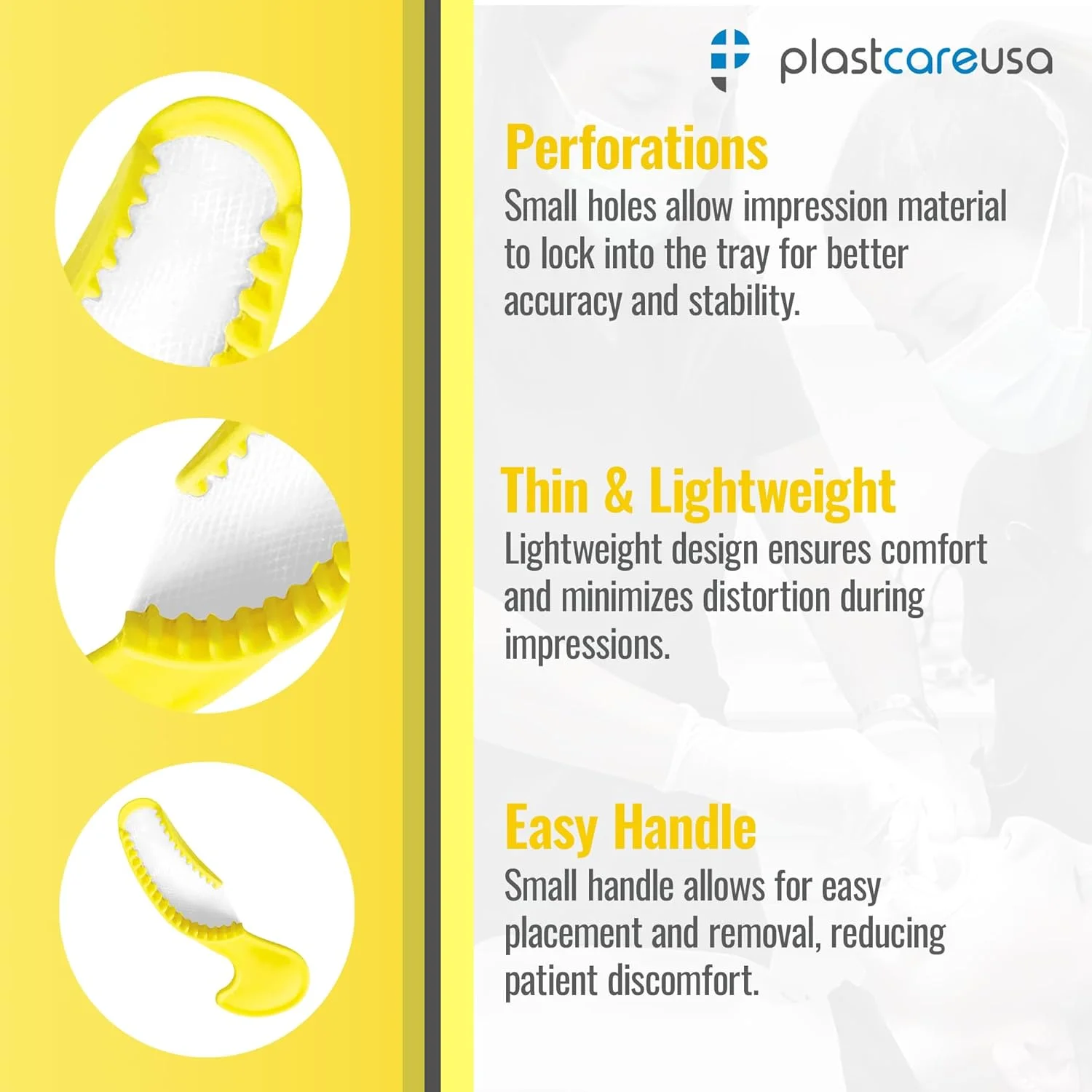 سینی های قالبگیری دندانی PlastCare USA، 35 عدد در یک جعبه