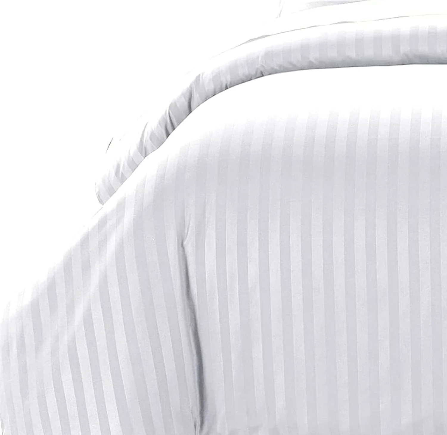 ست ملحفه 6 تکه ساتن راه راه 100% پنبه خالص آملی، سایز کوئین (160 x 200 + 35 سانتی متر) شامل روکش لحاف، ملحفه کش دار و 2 روبالشتی آکسفورد و 2 روبالشتی استاندارد، مناسب برای منزل