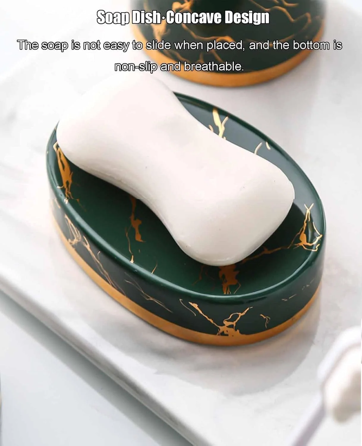 ست لوازم جانبی سرامیکی 5 تکه برای حمام، شامل جا صابونی و جا مسواکی، شامل جا مسواکی، لیوان، جا صابونی (سبز) ست لوازم جانبی سرامیکی 5 تکه برای حمام، شامل جا صابونی و جا مسواکی، شامل جا مسواکی، لیوان، جا صابونی (سبز)