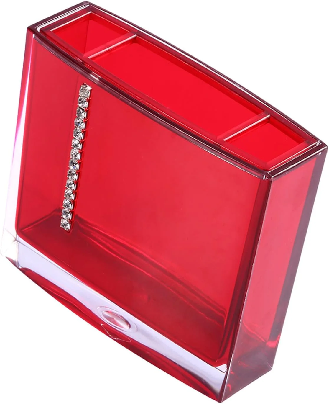 ست لوازم جانبی حمام آکریلیک 5 تکه - شامل جا مسواکی، جا صابونی، لیوان حمام و جای مایع دستشویی برای حمام