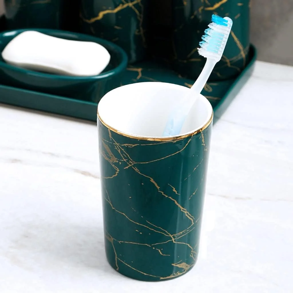 ست لوازم جانبی حمام 6 تکه به همراه سینی حمام (رنگ: سبز، سایز: ست 6 تکه) ست لوازم جانبی حمام 6 تکه به همراه سینی حمام (رنگ: سبز، سایز: ست 6 تکه)