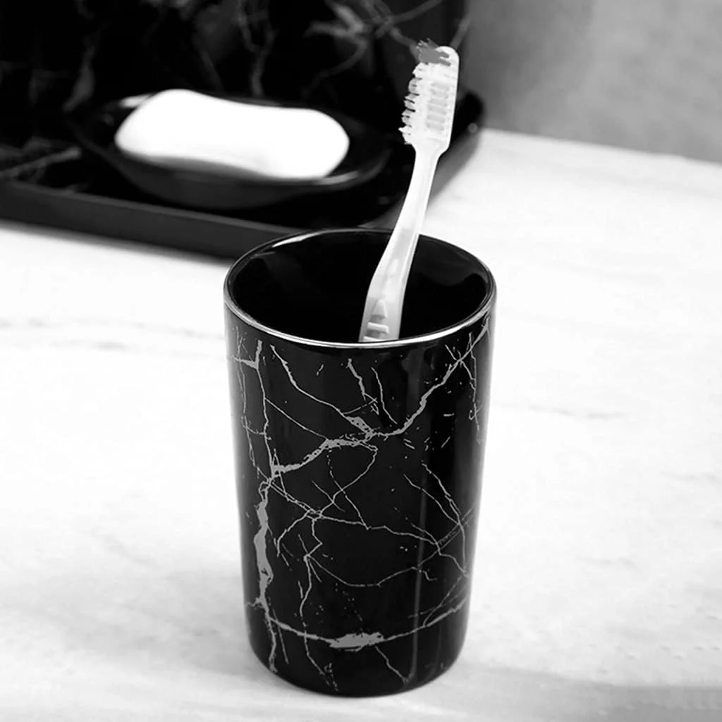 ست لوازم جانبی حمام 6 تکه با سینی (رنگ: سفید، اندازه: ست 6 تکه) ست لوازم جانبی حمام 6 تکه با سینی (رنگ: سفید، اندازه: ست 6 تکه)