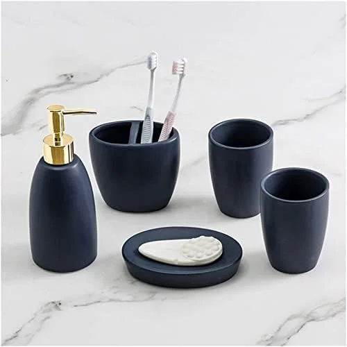 ست لوازم جانبی حمام، ست لوازم جانبی سرامیکی 5 تکه شامل جا مایع صابون، طراحی نهنگ، ست لوازم جانبی حمام ست لوازم جانبی حمام، ست لوازم جانبی سرامیکی 5 تکه شامل جا مایع صابون، طراحی نهنگ، ست لوازم جانبی حمام