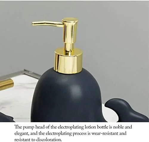 ست لوازم جانبی حمام، ست لوازم جانبی سرامیکی 5 تکه شامل جا مایع دستشویی با طرح نهنگ، ست لوازم جانبی حمام ست لوازم جانبی حمام، ست لوازم جانبی سرامیکی 5 تکه شامل جا مایع دستشویی با طرح نهنگ، ست لوازم جانبی حمام