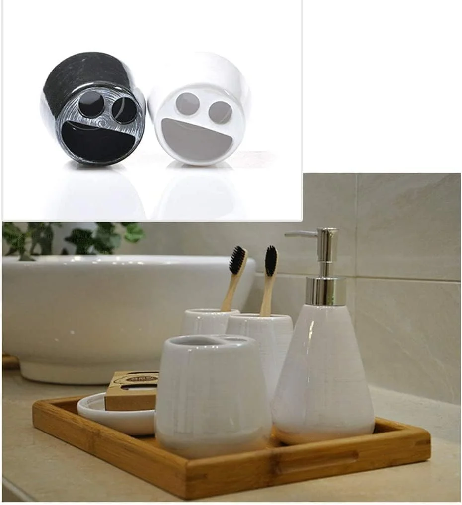 ست لوازم جانبی حمام، ست 5 تکه لوازم حمام با ظاهری مرواریدی، ست سرامیکی حمام به همراه جا مایع دستشویی ست لوازم جانبی حمام، ست 5 تکه لوازم حمام با ظاهری مرواریدی، ست سرامیکی حمام به همراه جا مایع دستشویی