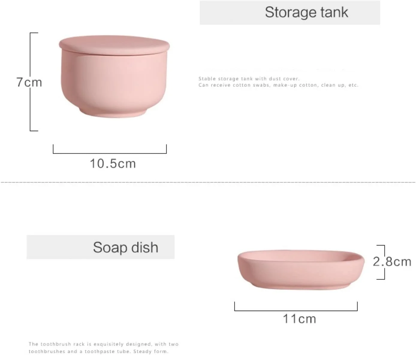 ست لوازم جانبی حمام، ست لوازم جانبی حمام 5 تکه سرامیکی، ست حمام به سبک ساده نوردیک، کیت حمام برای هدیه خانه نویی، ست لوازم جانبی حمام