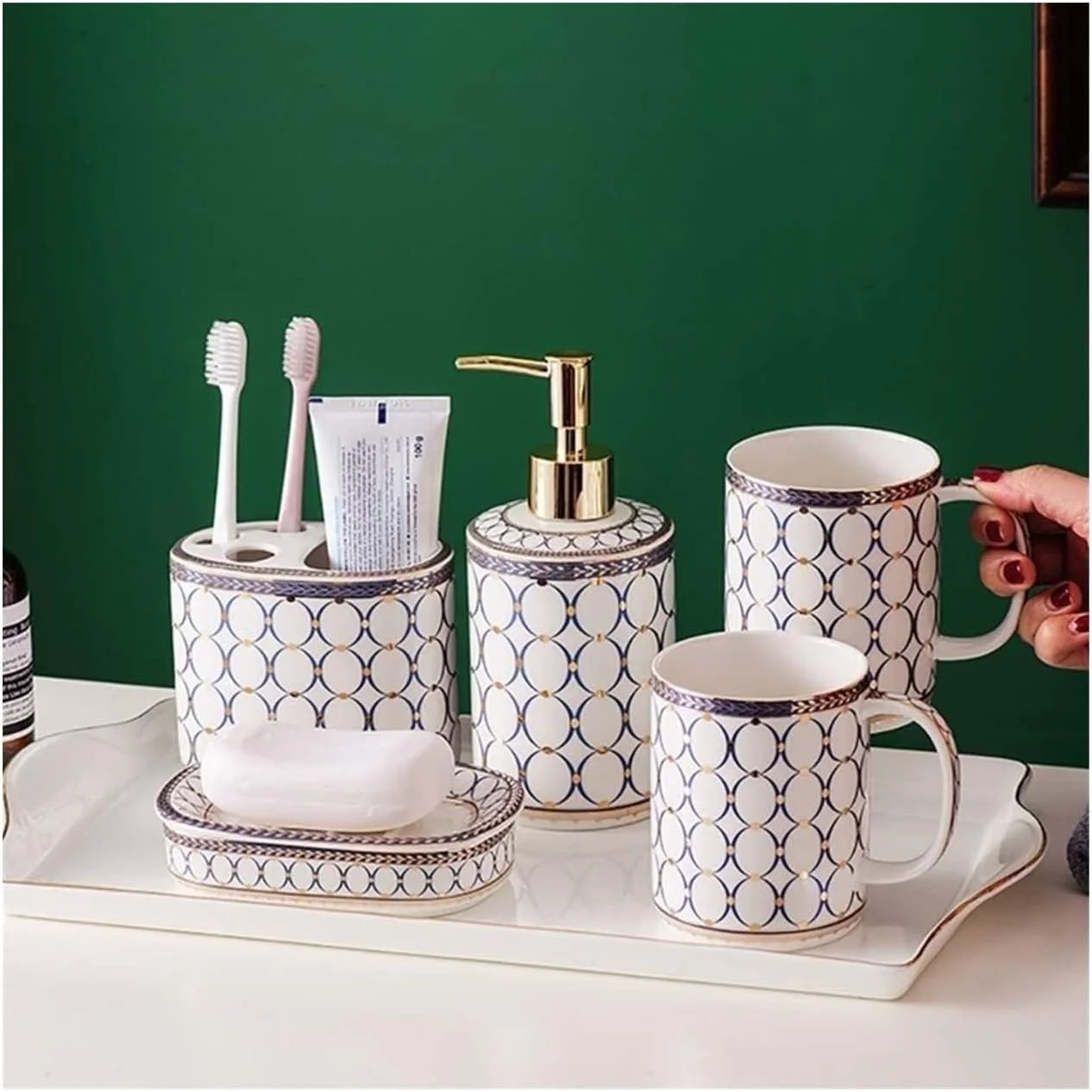 ست لوازم جانبی حمام، ست لوازم حمام سرامیکی گل های سنتی چینی، ست کامل لوازم حمام گل آبی و پرنده، ست لوازم جانبی حمام ست لوازم جانبی حمام، ست لوازم حمام سرامیکی گل های سنتی چینی، ست کامل لوازم حمام گل آبی و پرنده، ست لوازم جانبی حمام