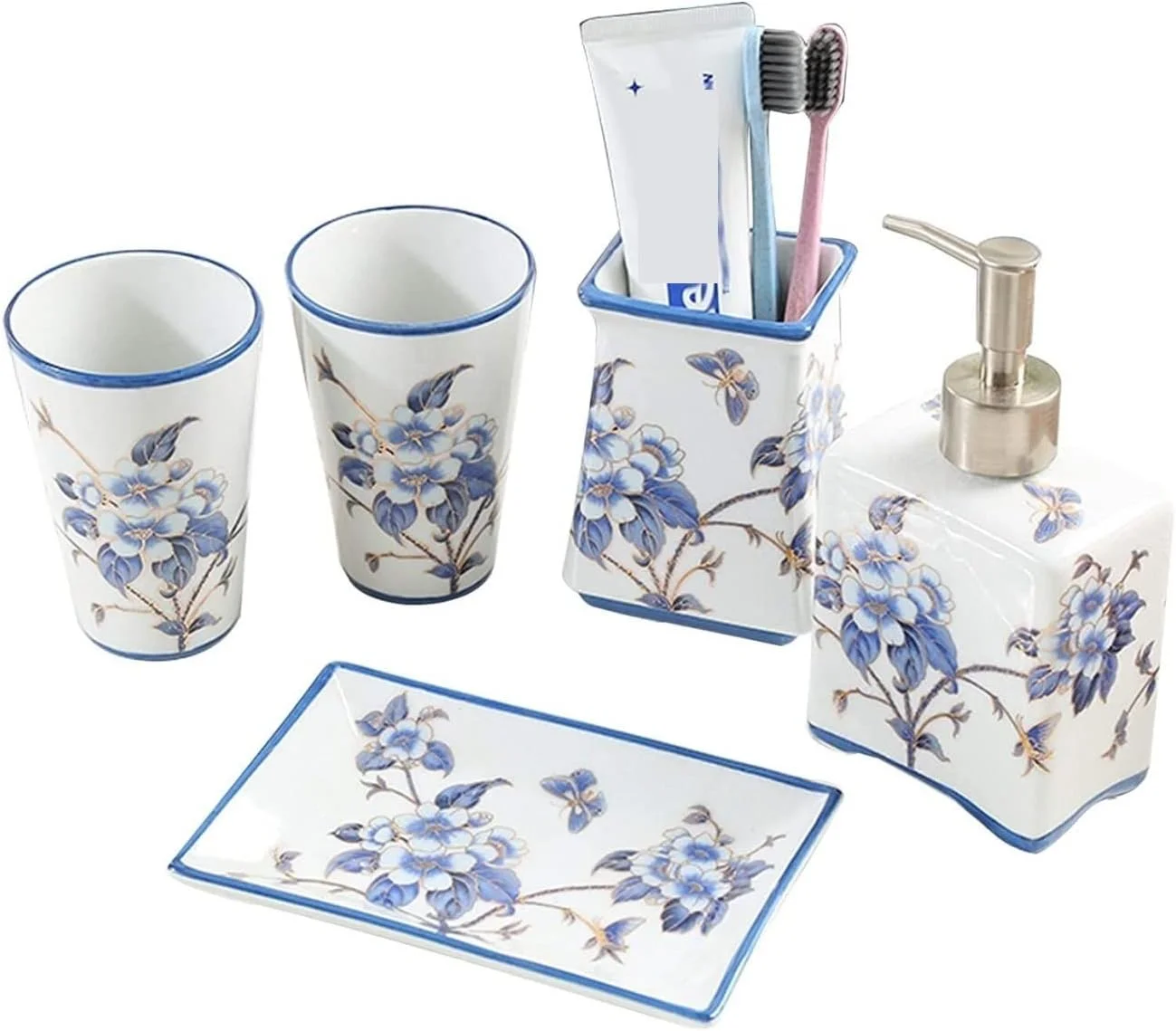 ست لوازم جانبی حمام، ست لوازم جانبی حمام سرامیکی با طرح گل های سنتی چینی، ست کامل لوازم جانبی حمام با طرح گل آبی و پرنده، ست لوازم جانبی حمام ست لوازم جانبی حمام، ست لوازم جانبی حمام سرامیکی با طرح گل های سنتی چینی، ست کامل لوازم جانبی حمام با طرح گل آبی و پرنده، ست لوازم جانبی حمام