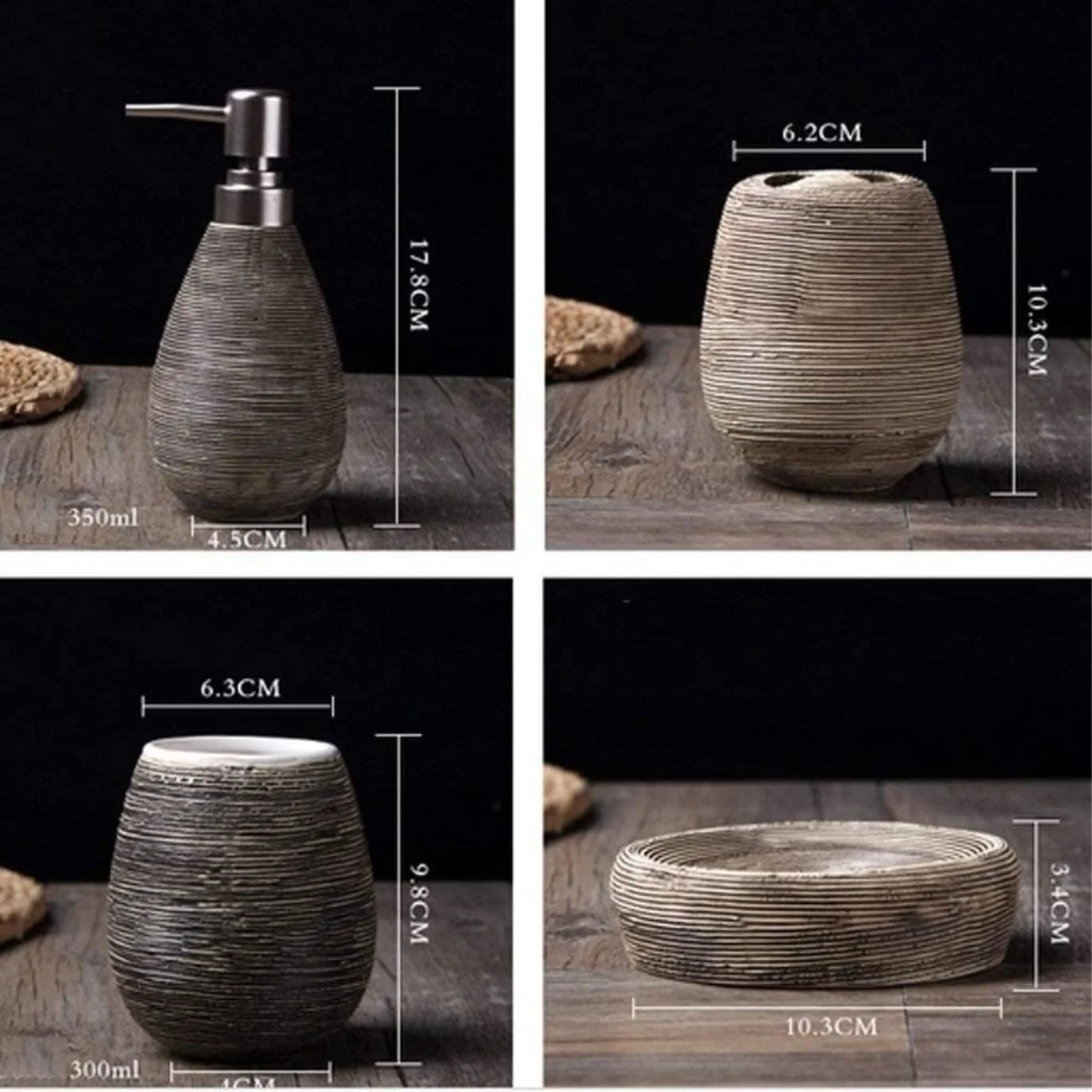 ست لوازم جانبی حمام، ست لوازم جانبی حمام سرامیکی به سبک اروپایی خلاقانه، 5 تکه، لوازم حمام، ست لوازم جانبی حمام، لوازم جانبی حمام