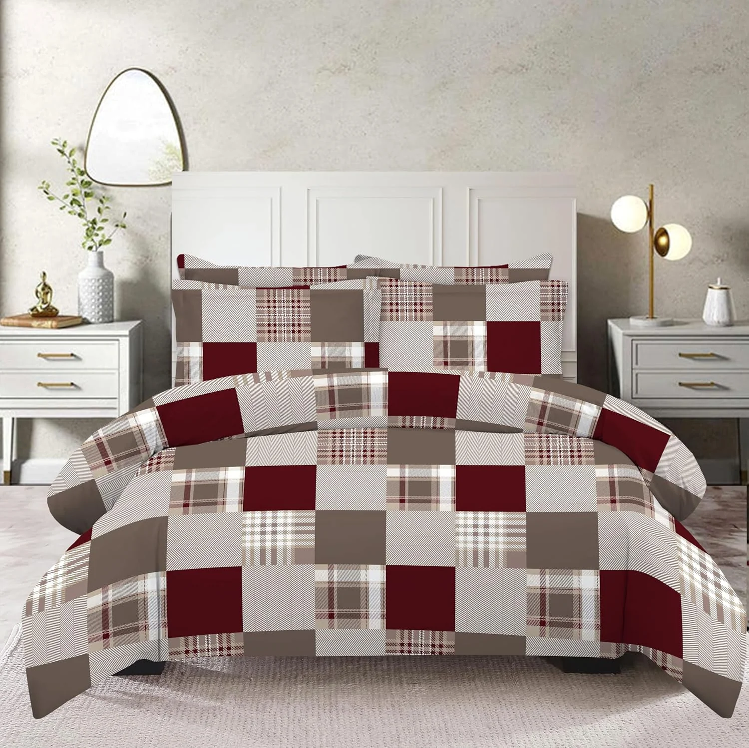 ست ملحفه 4 تکه آمالی سایز یک نفره (120x200+35 سانتی متر) شامل 1 روکش لحاف، 1 ملحفه کش دار، 1 روبالشی آکسفورد و 1 روبالشی استاندارد، با کیفیت بادوام و ماندگار ست ملحفه 4 تکه آمالی سایز یک نفره (120x200+35 سانتی متر) شامل 1 روکش لحاف، 1 ملحفه کش دار، 1 روبالشی آکسفورد و 1 روبالشی استاندارد، با کیفیت بادوام و ماندگار