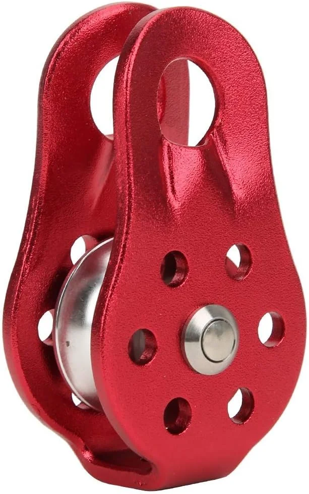 قرقره ایمنی صعود GQCQGS، قرقره طناب صعود در فضای باز سخت افزار فلزی تک قرقره ثابت با صفحه چرخان قابل حمل