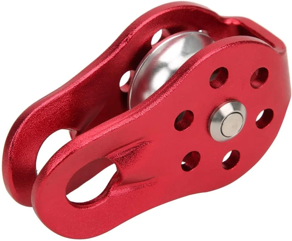 قرقره ایمنی صعود GQCQGS، قرقره طناب صعود در فضای باز سخت افزار فلزی تک قرقره ثابت با صفحه چرخان قابل حمل