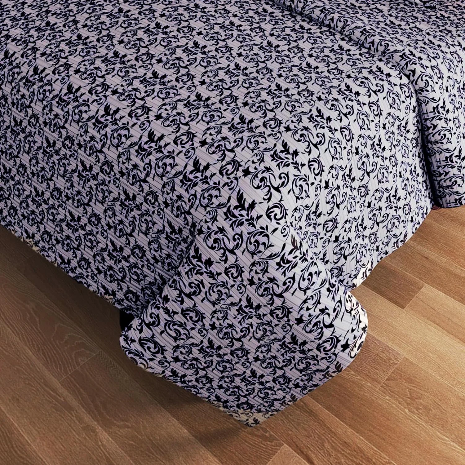 ست ملحفه ۶ تکه پلی کتان آملی سایز کوئین (۱۶۰x۲۰۰+۳۵) سانتی متر شامل ۱ ملحفه کش‌دار، ۱ روکش لحاف و ۲ روبالشی استاندارد و ۲ روبالشی آکسفورد، پارچه نرم، قابل تنفس و بادوام برای استفاده خانگی